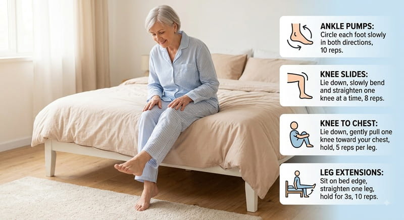 4 Essential Bed Warm-Ups to Prevent Joint Strain