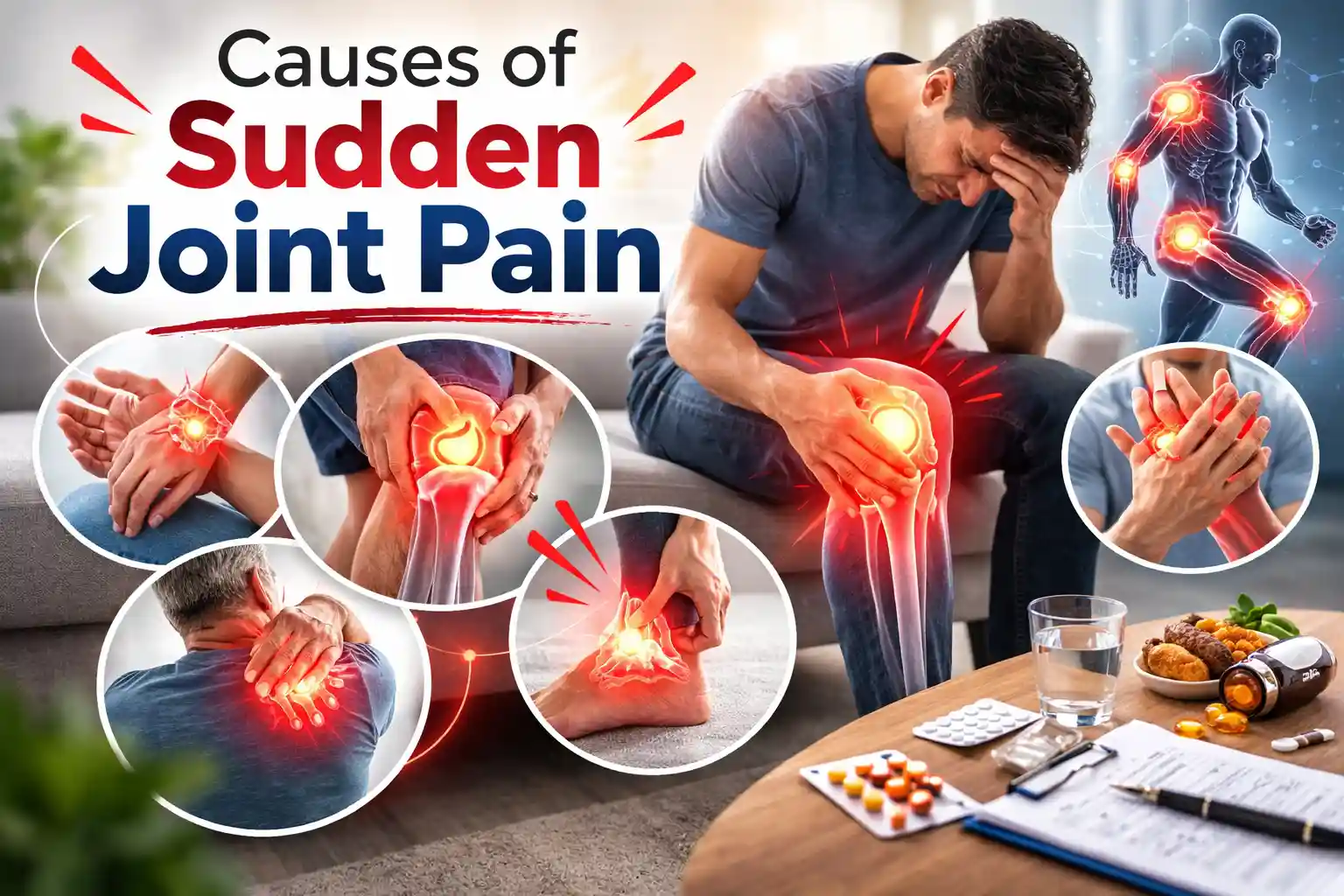 Causes of sudden joint pain