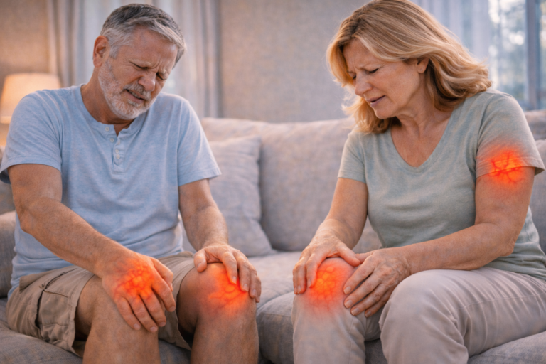 knees stiff after sitting