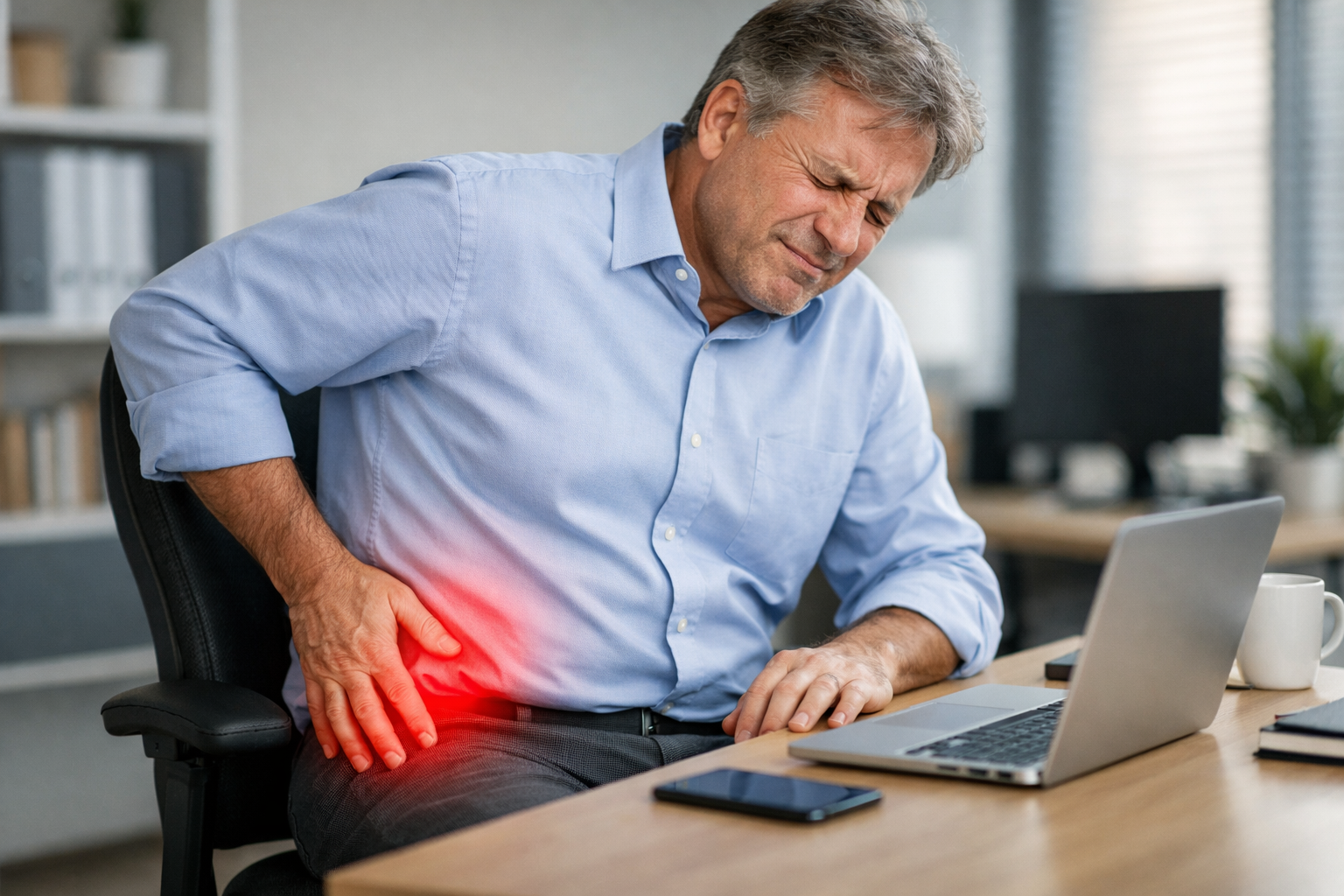 hip flexor pain from sitting all day