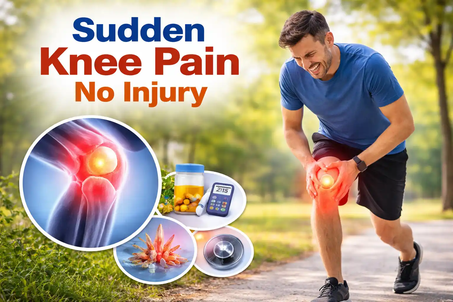 Sudden knee pain no injury