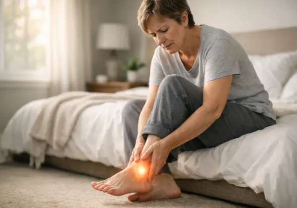 ankle stiffness in the morning over 40