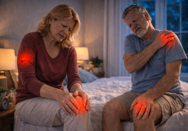 joint pain worse at night after 50