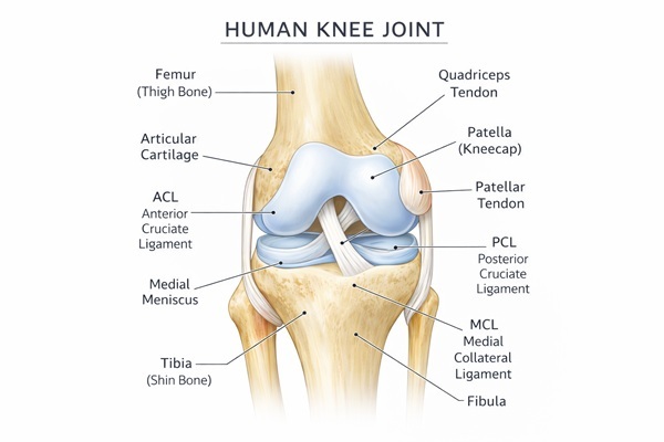knee joint anatomy diagram cartilage ligaments