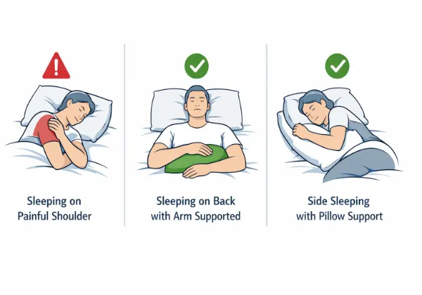 shoulder pain at night can't sleep