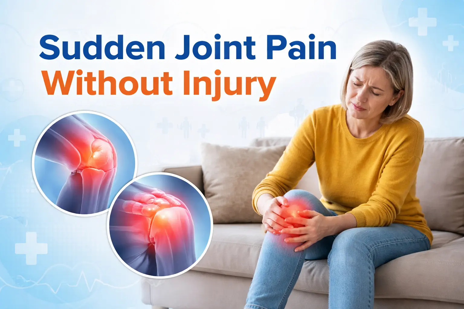 causes of sudden joint pain without injury
