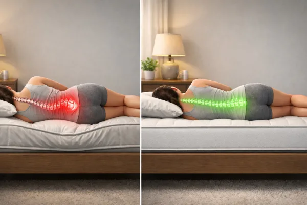 best sleeping position for lower back and hip pain