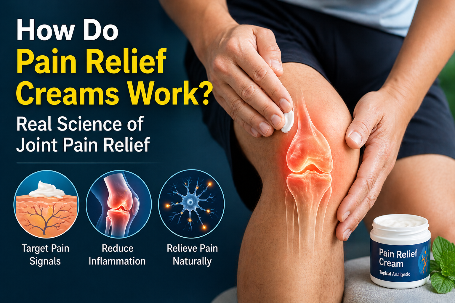 how do pain relief creams work