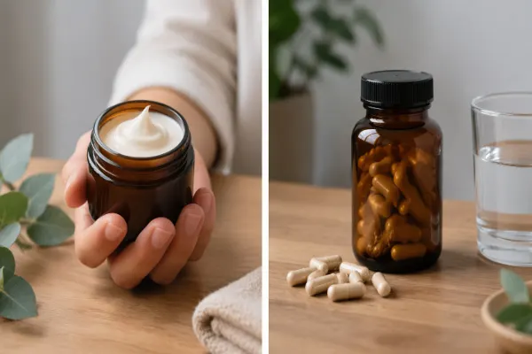 natural pain relief cream vs supplements
