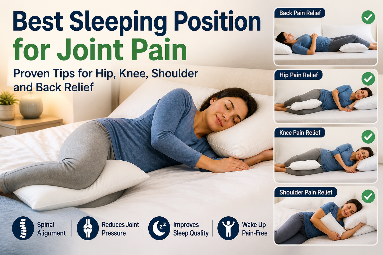 best sleeping position for joint pain