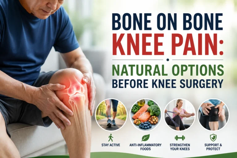 bone on bone knee pain natural options