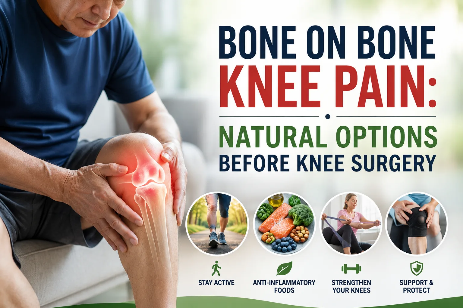 bone on bone knee pain natural options