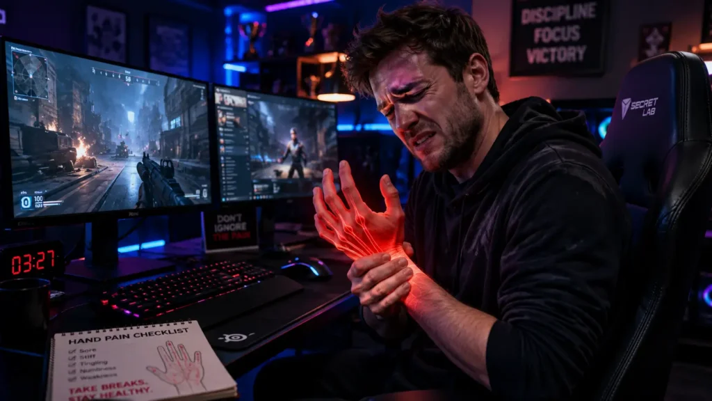 hand pain while gaming