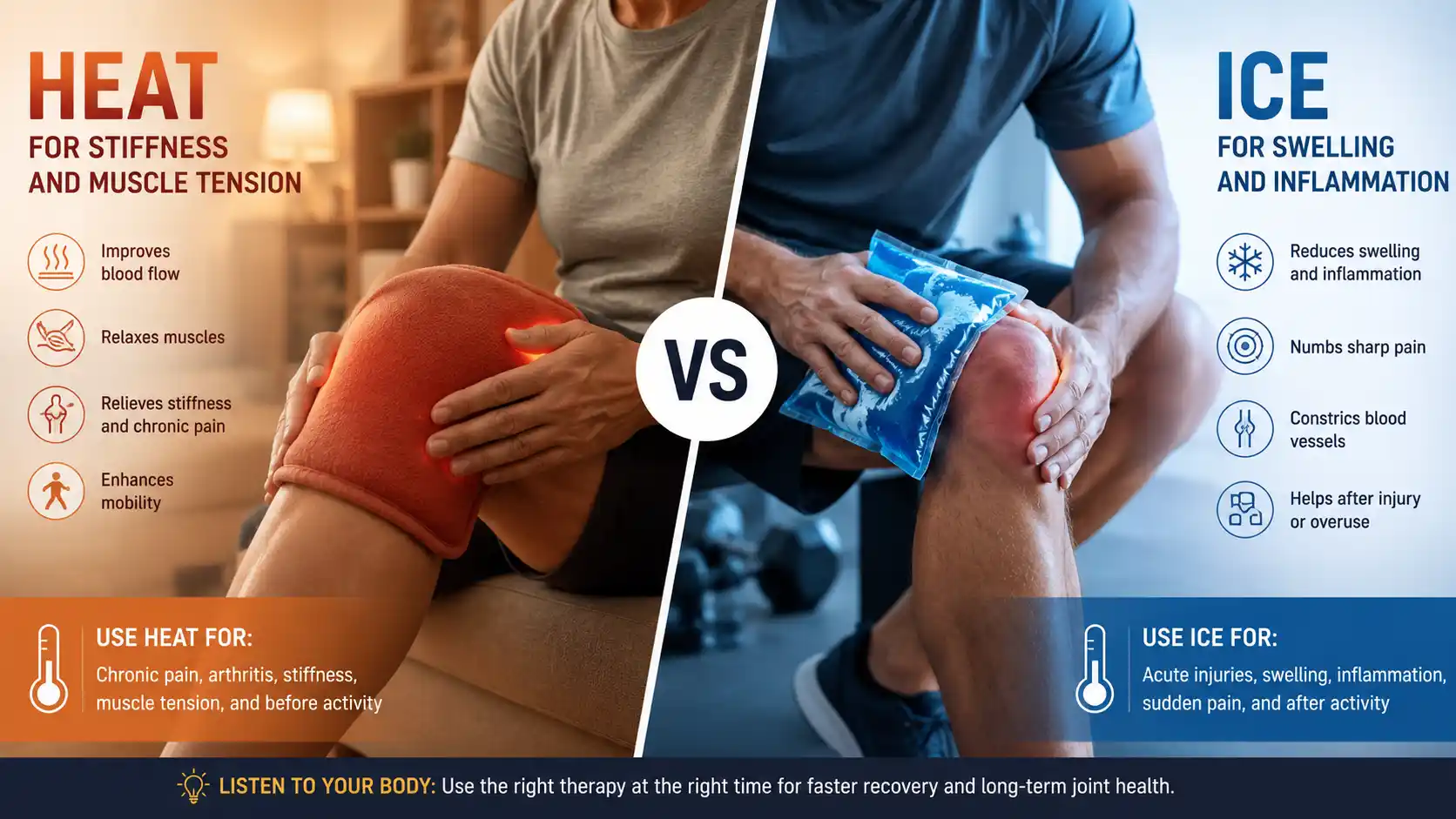 heat vs ice for joint pain