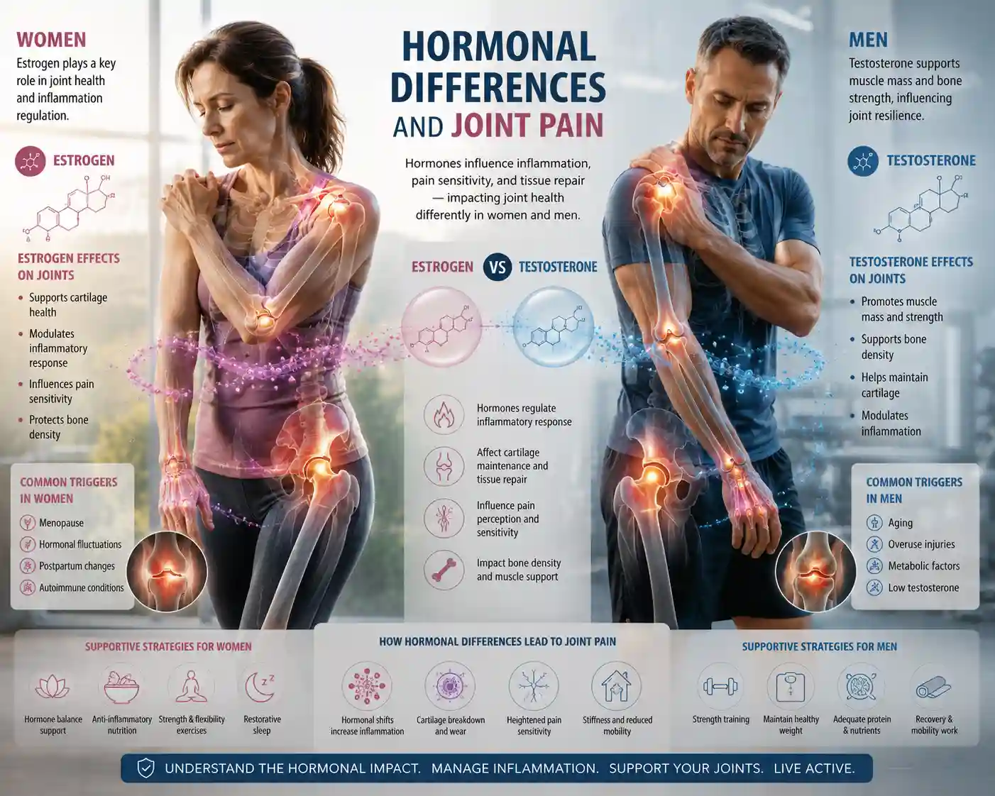 hormonal differences and joint pain