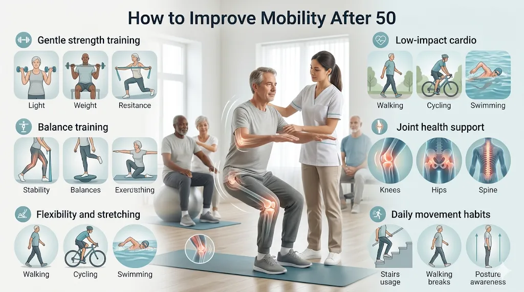 how to improve mobility after 50