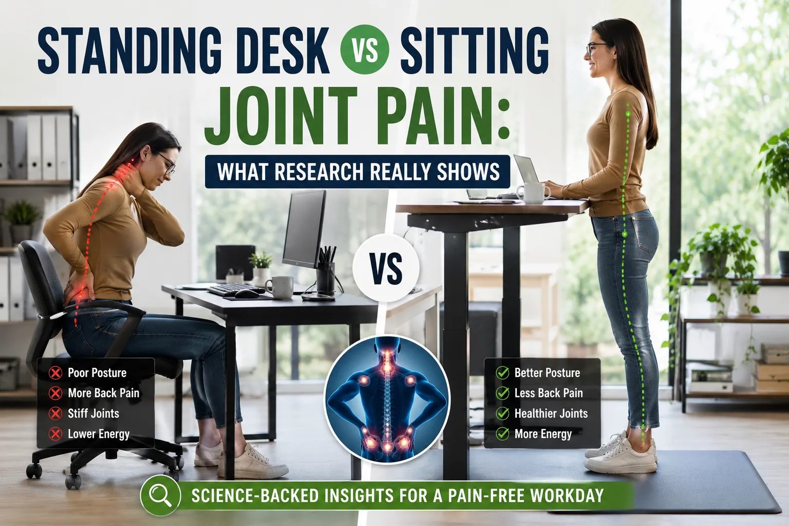 standing desk vs sitting joint pain