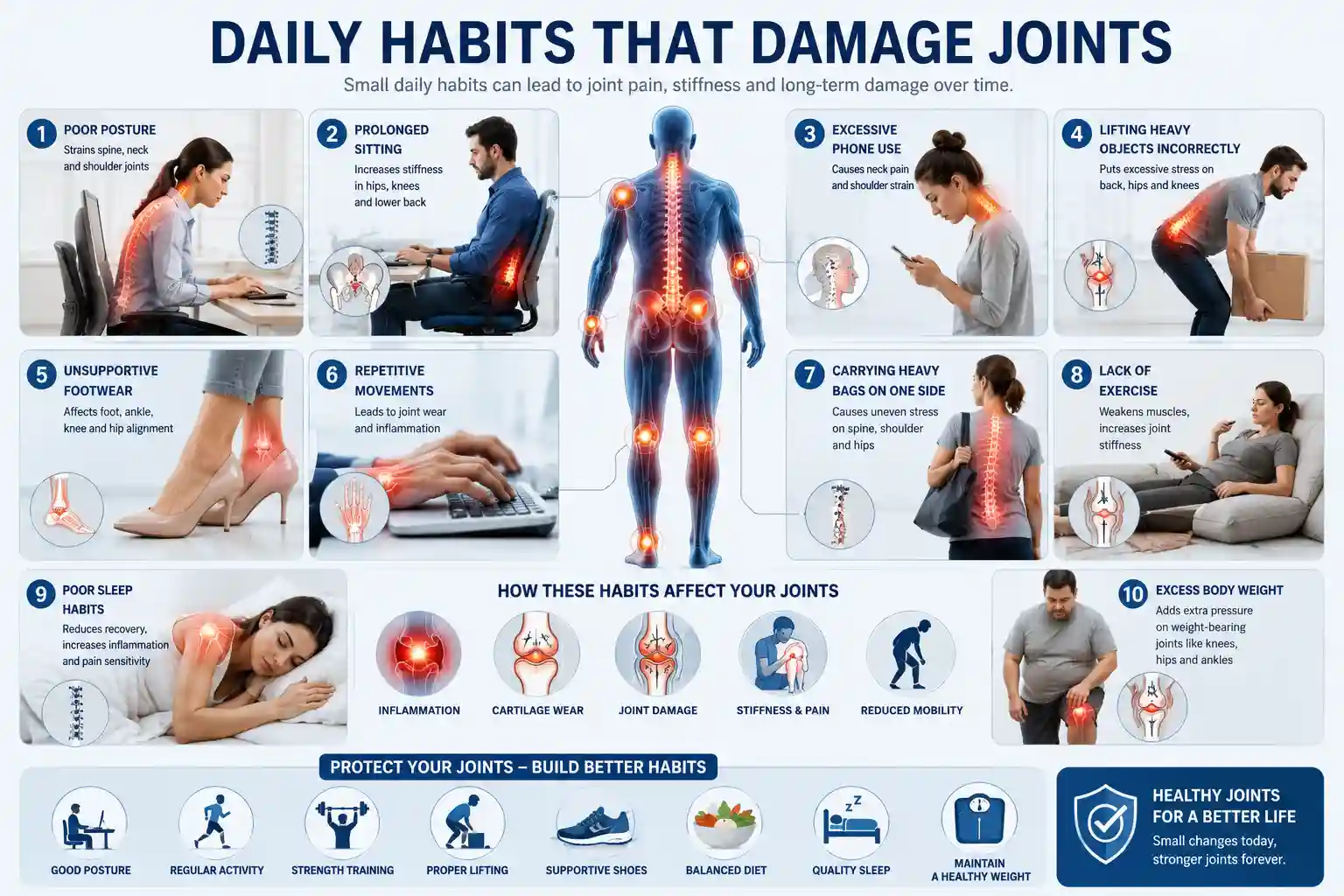 daily habits that damage joints
