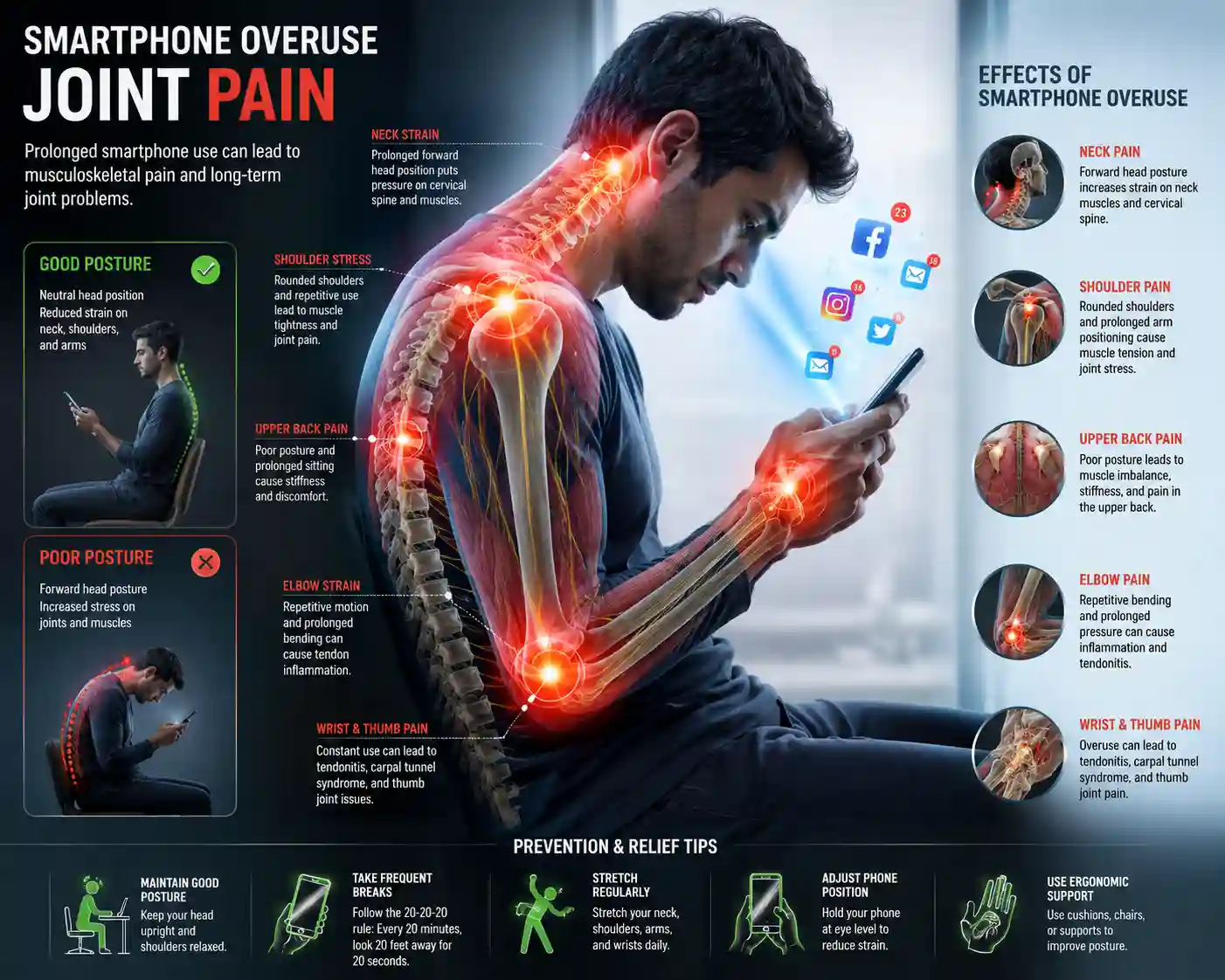 smartphone overuse joint pain