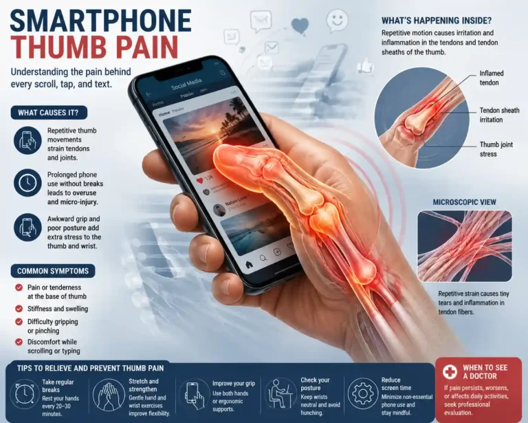 smartphone thumb pain