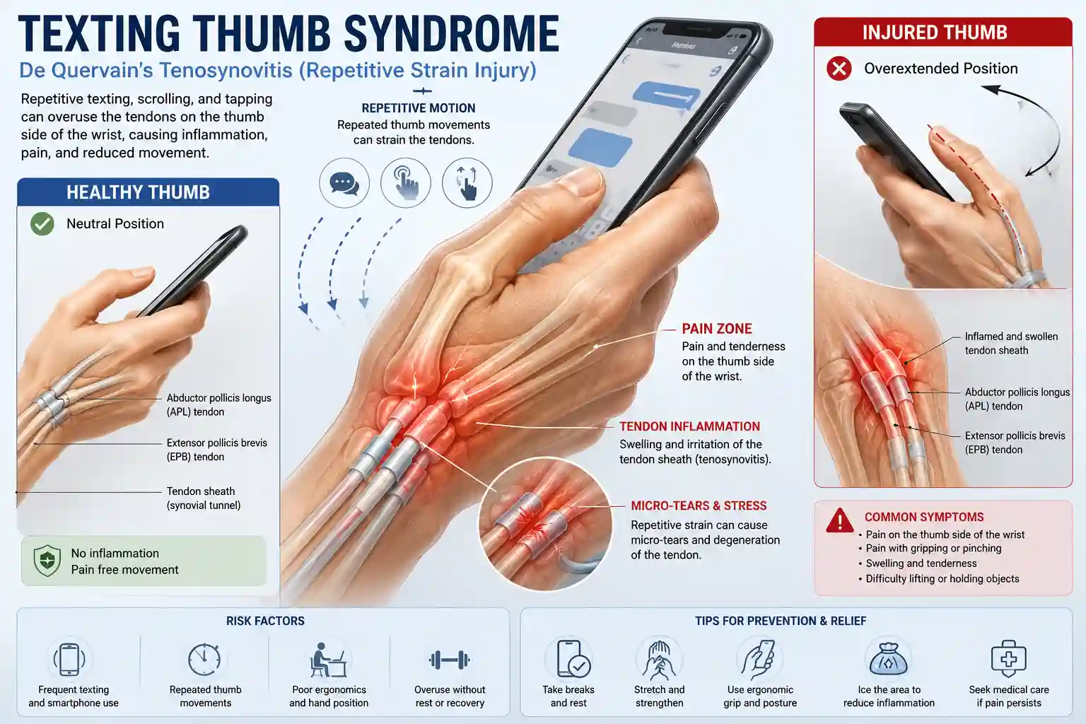 texting thumb syndrome